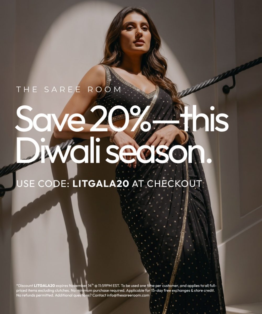 The Saree Room × The Lit Gala — save 20% this Diwali season